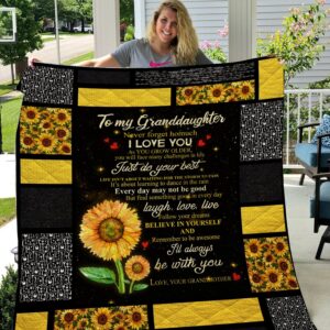 To My Granddaughter Quilt  Quilt
